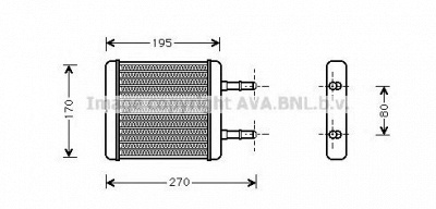 AVA QUALITY COOLING hy6061 -  Теплообменник, отопление салона